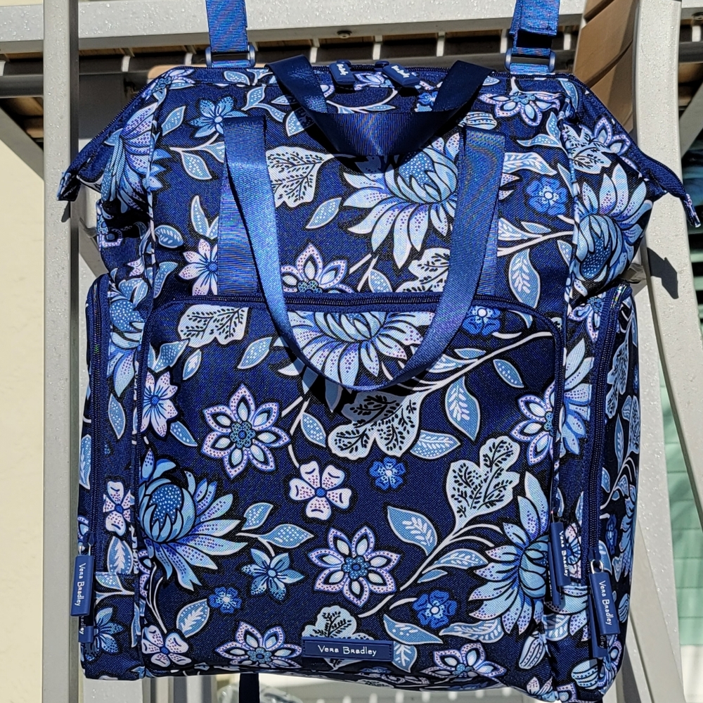 Vera Bradley NWT Baby Backpack Blue Floral